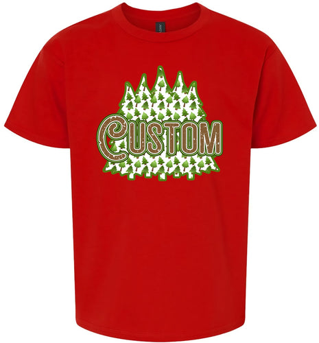 Custom Woodland Trees Children's Gildan Soft Shirt