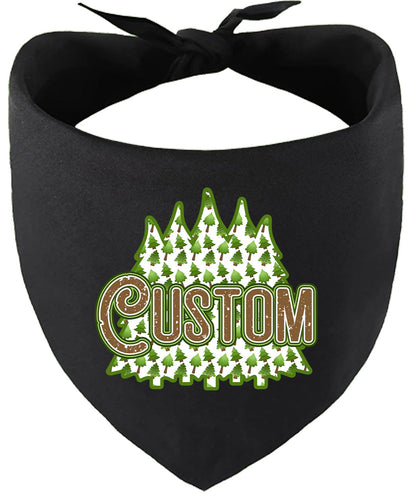 Custom Woodland Trees Pet Bandana