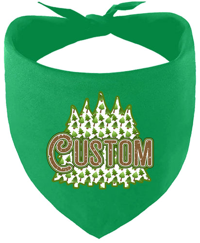 Custom Woodland Trees Pet Bandana