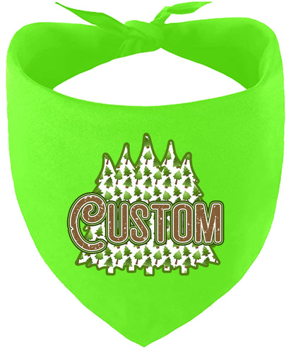 Custom Woodland Trees Pet Bandana