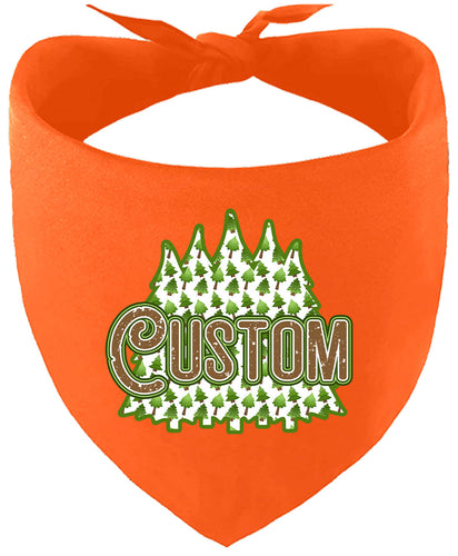 Custom Woodland Trees Pet Bandana