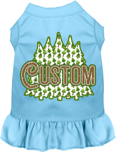 Custom Woodland Trees Pet Dress