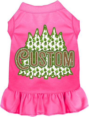 Custom Woodland Trees Pet Dress