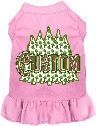 Custom Woodland Trees Pet Dress