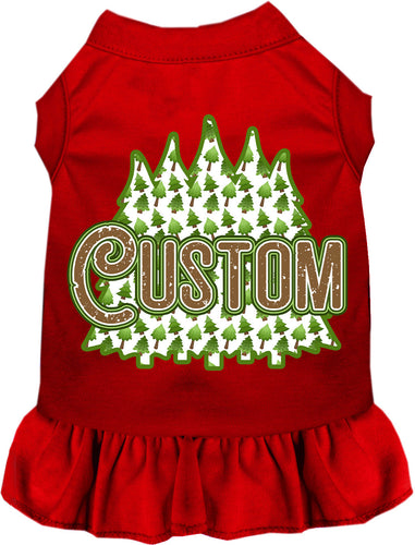 Custom Woodland Trees Pet Dress