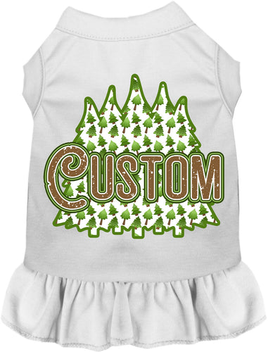 Custom Woodland Trees Pet Dress