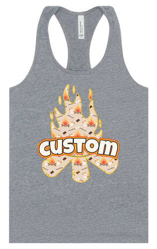 Custom Around the Campfire Women's Racerback Tank