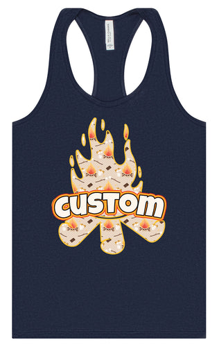Custom Around the Campfire Women's Racerback Tank