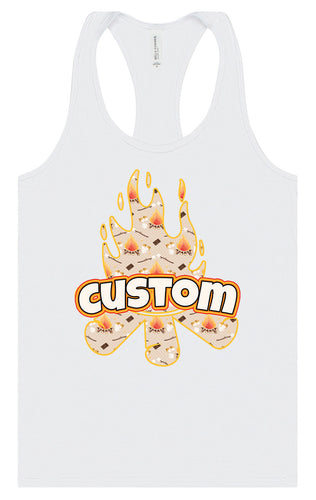 Custom Around the Campfire Women's Racerback Tank