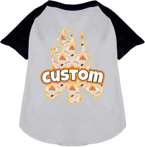 Custom Around the Campfire Pet Raglan Shirts