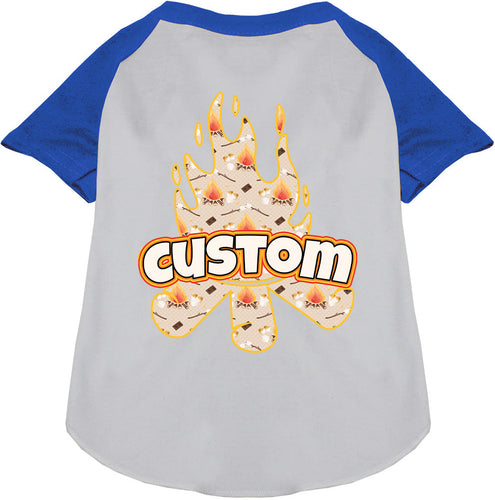 Custom Around the Campfire Pet Raglan Shirts