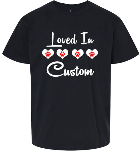 Custom Loved In Children's Gildan Soft Shirt