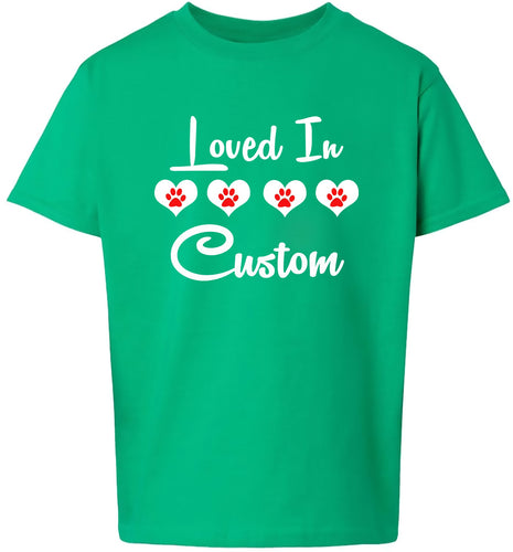 Custom Loved In Children's Gildan Soft Shirt