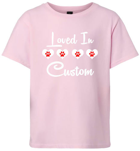 Custom Loved In Children's Gildan Soft Shirt