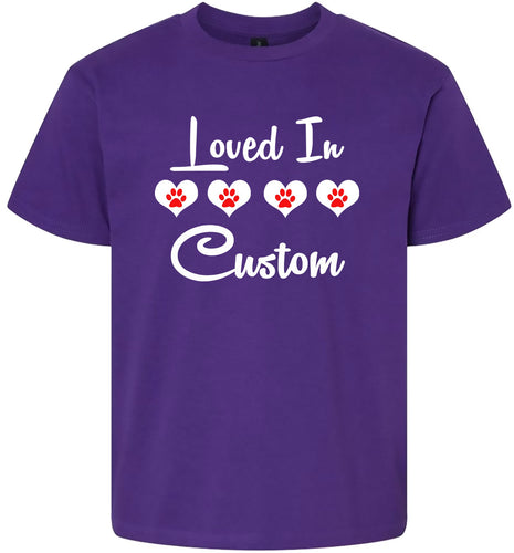 Custom Loved In Children's Gildan Soft Shirt