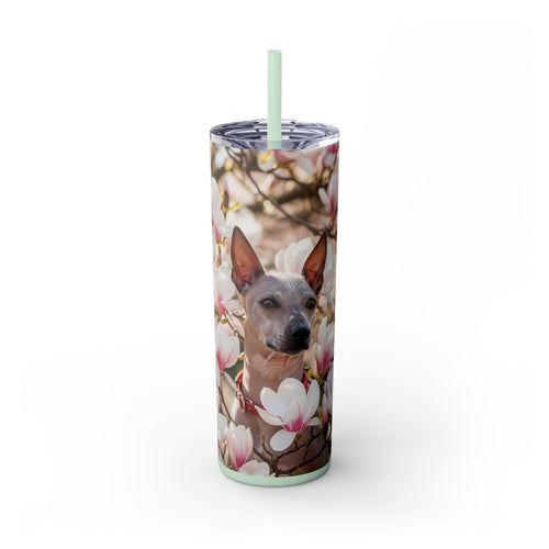 Skinny Tumbler with Straw – 20 oz Stainless Steel Cup