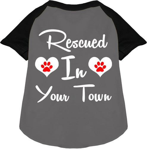 Custom Rescued In Pet Raglan Shirts