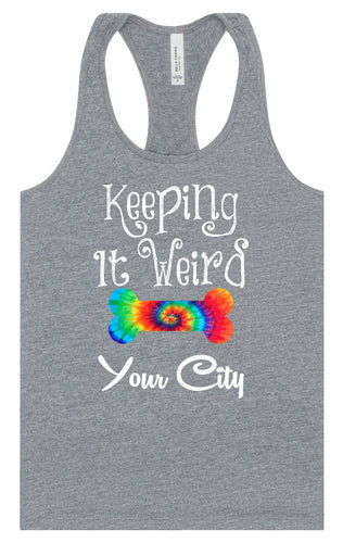 Custom Stay Weird in Women's Racerback Tank