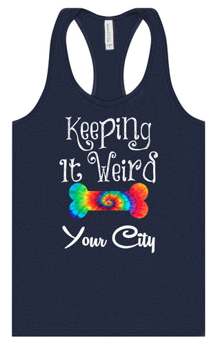 Custom Stay Weird in Women's Racerback Tank