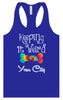 Custom Stay Weird in Women's Racerback Tank