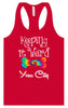 Custom Stay Weird in Women's Racerback Tank