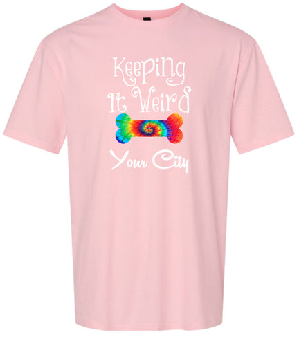 Custom Stay Weird in Adult Gildan Soft Shirt