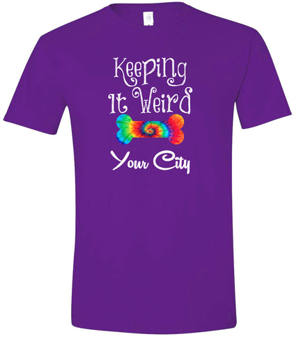 Custom Stay Weird in Adult Gildan Soft Shirt