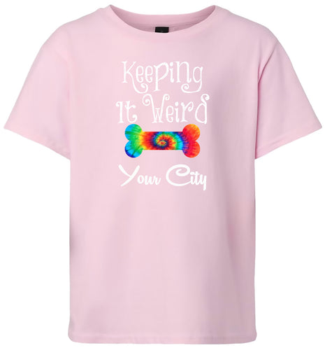 Custom Stay Weird in Children's Gildan Soft Shirt
