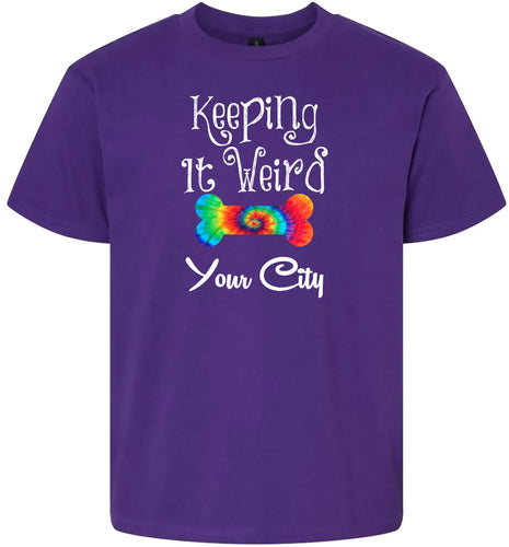 Custom Stay Weird in Children's Gildan Soft Shirt