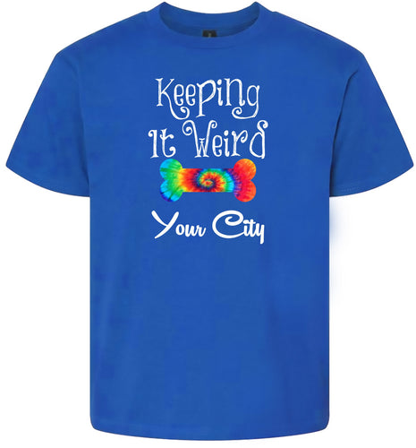 Custom Stay Weird in Children's Gildan Soft Shirt