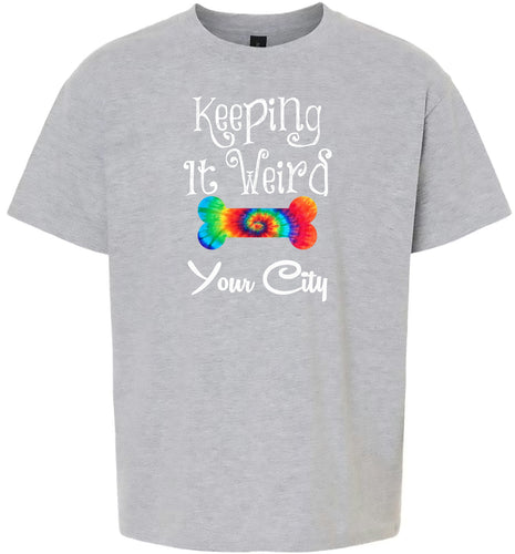 Custom Stay Weird in Children's Gildan Soft Shirt