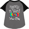 Custom Stay Weird in Pet Raglan Shirts