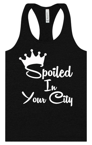 Custom Spoiled In Women's Racerback Tank