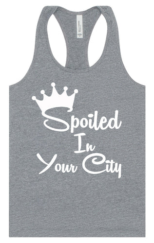 Custom Spoiled In Women's Racerback Tank