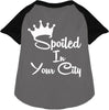 Custom Spoiled In Pet Raglan Shirts