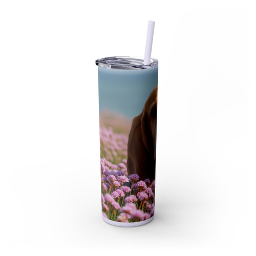 Skinny Tumbler with Straw – 20 oz Stainless Steel Cup
