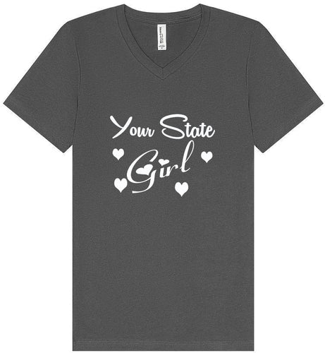Custom Girl Unisex V-Neck Shirt