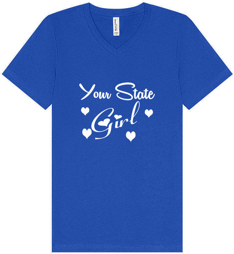 Custom Girl Unisex V-Neck Shirt