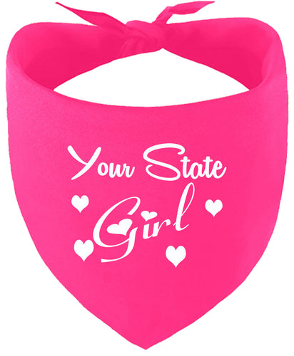 Custom Girl Pet Bandana