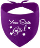 Custom Girl Pet Bandana