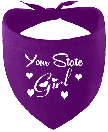 Custom Girl Pet Bandana