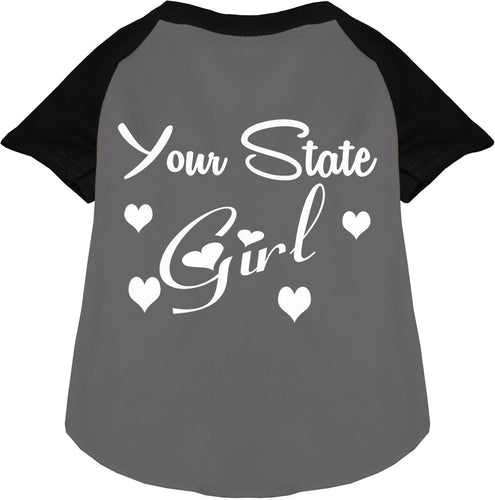Custom Girl Pet Raglan Shirts