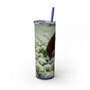 Skinny Tumbler with Straw – 20 oz Stainless Steel Cup