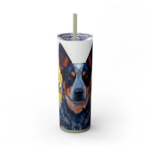 Skinny Tumbler with Straw – 20 oz Stainless Steel Cup