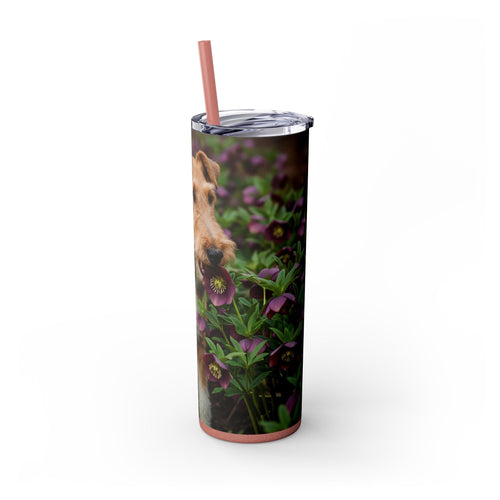 Skinny Tumbler with Straw – 20 oz Stainless Steel Cup