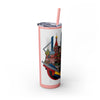 Skinny Tumbler with Straw – 20 oz Stainless Steel Cup