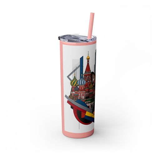 Skinny Tumbler with Straw – 20 oz Stainless Steel Cup