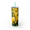 Skinny Tumbler with Straw – 20 oz Stainless Steel Cup