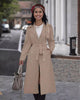 New Black Plaid Fall Winter Coat Fashion Casual For Women