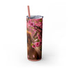Skinny Tumbler with Straw – 20 oz Stainless Steel Cup